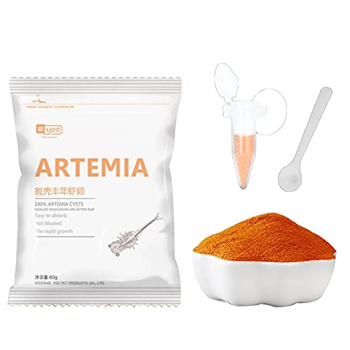 XITEA 60 g Salzlake Garnelen Schale Eierfutter Aquarium Schlüpffisch Futter für Babyfische Artemia Schaleneier von XITEA