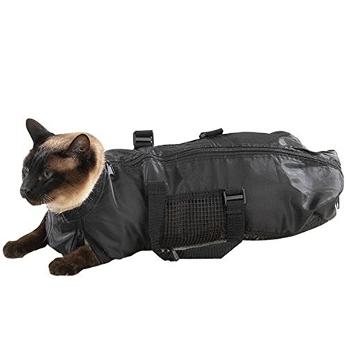 Haustier Katze Pflege Zurückhaltung Tasche Hund Sling Dusche Heavy-Duty Mesh Tasche Anti-Biss Und Kratz Pet Liefert Baden Waschen Nägel Und Klaue Trim von XIUNIA