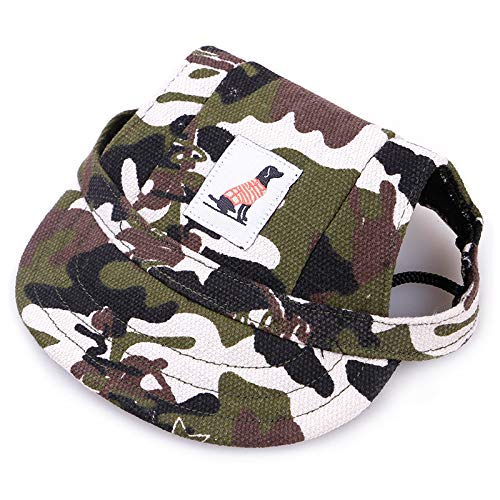 Pet Berets Pet Kleidung Zubehör Hund Hüte Erreichte Caps Kreative Haustier Hüte Sonne Hüte Mit Ohr Löcher Geeignet für Kleine Und Mittlere Hunde von XIUNIA