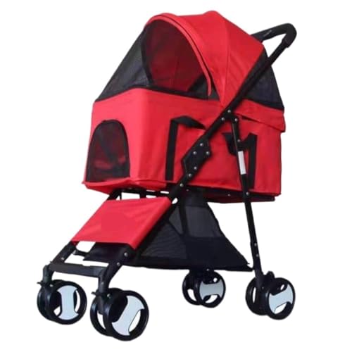 Hunde Kinderwagen Haustier-Kinderwagen, Faltbarer Hunde-Kinderwagen, Leichter Katzen-Kinderwagen, Hunde-Kinderwagen, Abnehmbarer Outdoor-Kinderwagen Pet Stroller(Z) von XJGQQ