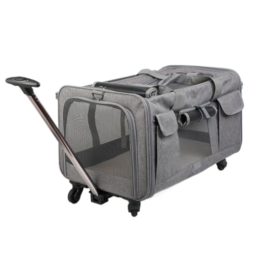 Katzentasche Katzentasche, Trolley-Koffer, Fließheck, Multi-Katze, Zwei Kleine Und Mittelgroße Hunde, Reisetasche, Atmungsaktives Haustier Katzentaschen(G) von XJGQQ