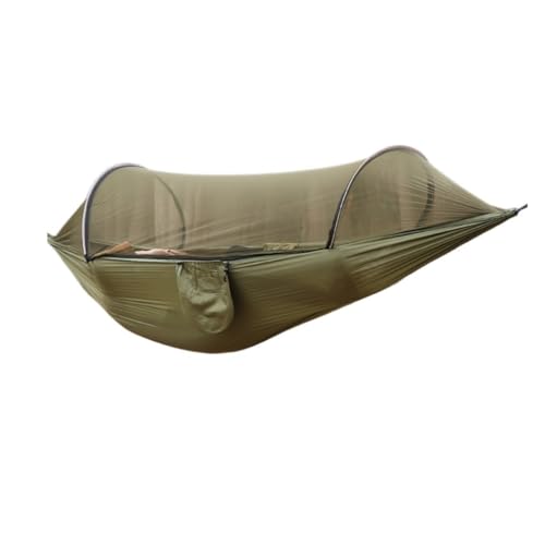 XJGQQ Hängematte Anti-Überschlag-Nylon-Hängematte for Den Außenbereich Mit Moskitonetz, Automatische, Schnell Öffnende Moskitonetz-Hängematte Hammock(A) von XJGQQ