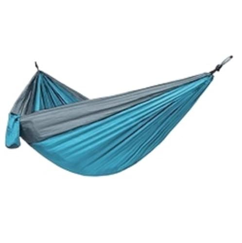 XJGQQ Hängematte Einzel-Doppel-Anti-Rollover-Nylon-Hängematte, Schaukel, Outdoor-Hängematte, Outdoor-Camping, Fallschirmtuch-Hängematte Hammock(C) von XJGQQ