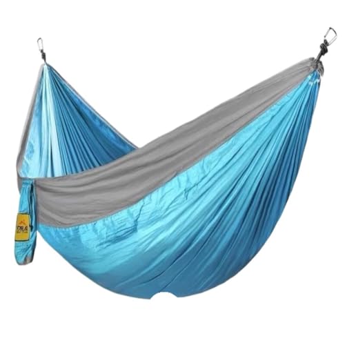 XJGQQ Hängematte Fallschirmtuch Outdoor-Hängematte, Einzel- Und Doppel-Moskitonetz, Anti-Überschlag-Hängematte, Tragbare Schaukel-Hängematte Hammock(A,S) von XJGQQ