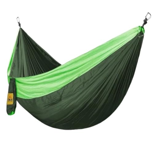 XJGQQ Hängematte Fallschirmtuch Outdoor-Hängematte, Einzel- Und Doppel-Moskitonetz, Anti-Überschlag-Hängematte, Tragbare Schaukel-Hängematte Hammock(B,L) von XJGQQ