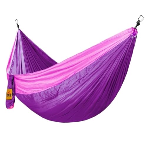 XJGQQ Hängematte Fallschirmtuch Outdoor-Hängematte, Einzel- Und Doppel-Moskitonetz, Anti-Überschlag-Hängematte, Tragbare Schaukel-Hängematte Hammock(C,S) von XJGQQ