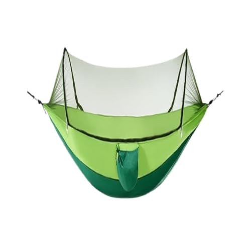 XJGQQ Hängematte Hängematte Outdoor Anti-Rollover Sommer Einzel Doppelhaus Mit Moskitonetz Camping Anti-Moskito-Schaukel Hammock(C) von XJGQQ