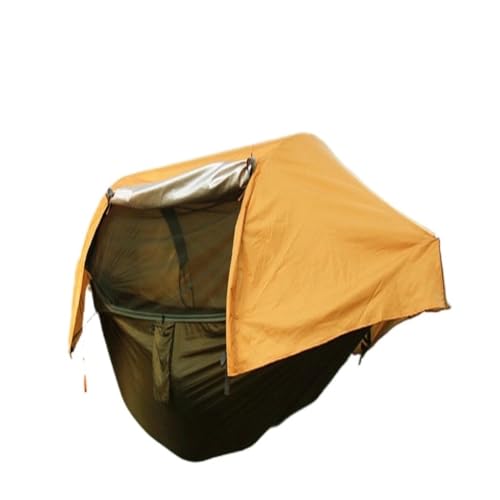 XJGQQ Hängematte Hängematte Outdoor Camping Anti-Mücken-Hängeblatt Doppelter Sommer-Verbreiterungs-Fallschirm Einzel-Anti-Überschlag Hammock(I) von XJGQQ