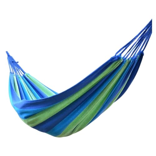 XJGQQ Hängematte Hängematte Outdoor Home Doppel Hängen Stuhl Schlafsaal Schlafzimmer Camping Picknick Camping Tragende Feste Hammock(Blue) von XJGQQ