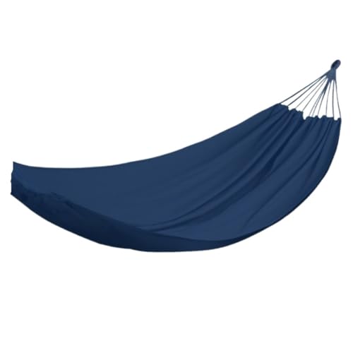 XJGQQ Hängematte Hängematte Outdoor Schaukel Camping Einzel Doppel Schlafzimmer Erwachsene Schlafen Anti-Rollover Verdickt Hängen Stuhl Hammock(Blue,L) von XJGQQ