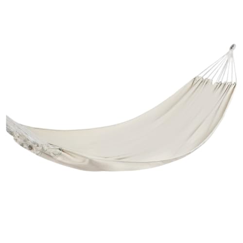 XJGQQ Hängematte Hängematte Outdoor Schaukel Camping Einzel Doppel Schlafzimmer Erwachsene Schlafen Anti-Rollover Verdickt Hängen Stuhl Hammock(White,S) von XJGQQ