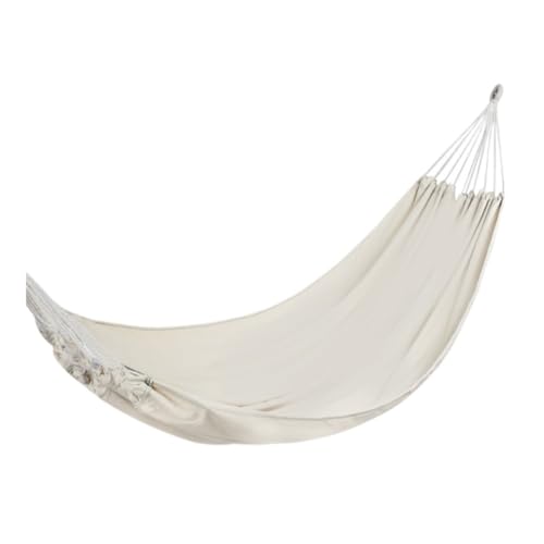 XJGQQ Hängematte Hängematte Outdoor Schaukel Camping Einzel Doppel Schlafzimmer Erwachsene Schlafen Anti-Rollover Verdickte Hängen Stuhl Hammock(White,A) von XJGQQ