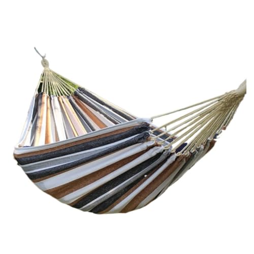 XJGQQ Hängematte Hängematte for Den Innenbereich, Dicke Leinwand, Schaukel, Anti-Überschlag, Reine Baumwolle Und Leinen, Camping, Outdoor, Zuhause, Balkon, Hängematte Hammock(A) von XJGQQ