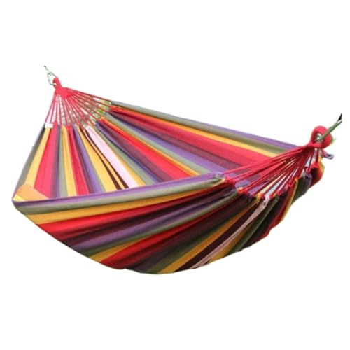 XJGQQ Hängematte Hängematte for Den Innenbereich, Dicke Leinwand, Schaukel, Anti-Überschlag, Reine Baumwolle Und Leinen, Camping, Outdoor, Zuhause, Balkon, Hängematte Hammock(B) von XJGQQ