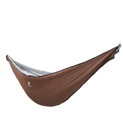 XJGQQ Hängematte Leichte Nylon-Außenhängematte, Steppdecke, Tragbar, Einzeln, Wasserdicht, Camping, Doppel-Hängesessel, Warm Hammock von XJGQQ