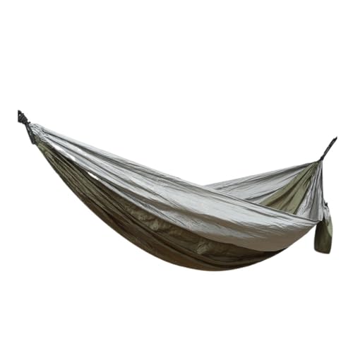 XJGQQ Hängematte Outdoor Camping Fallschirm Nylon Tuch Einzel Doppel Outdoor Camping Radfahren Indoor Freizeit Outdoor Hängematte Hammock(A,A) von XJGQQ