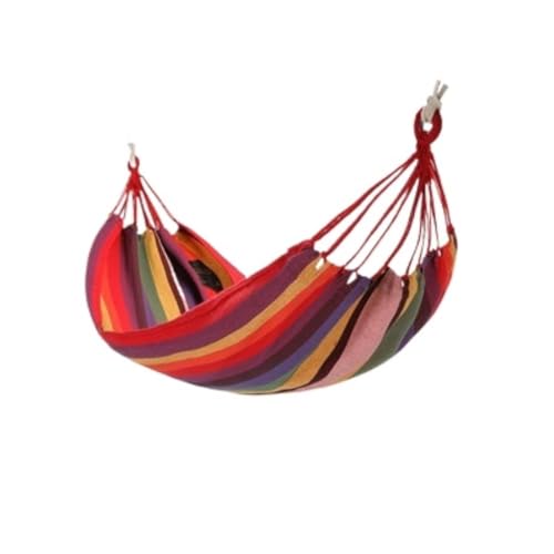 XJGQQ Hängematte Outdoor Hängematte Verdickt Anti-Rollover Hängen Baum Seil Hängen Stuhl Doppel Indoor Hause Tragbare Hängematte Hammock(Red) von XJGQQ