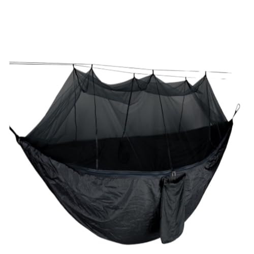 XJGQQ Hängematte Outdoor Moskitonetz Hängematte Anti-Moskito Anti-Rollover Nylon Camping Outdoor Tragbare Schaukel Hängematte Hammock(G) von XJGQQ