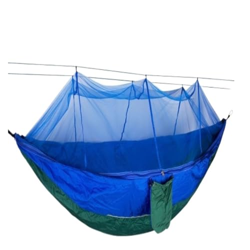 XJGQQ Hängematte Outdoor Moskitonetz Hängematte Anti-Moskito Anti-Rollover Nylon Camping Outdoor Tragbare Schaukel Hängematte Hammock(L) von XJGQQ