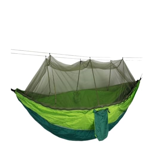 XJGQQ Hängematte Outdoor Moskitonetz Hängematte Anti-Moskito Anti-Rollover Nylon Camping Outdoor Tragbare Schaukel Hängematte Hammock(P) von XJGQQ