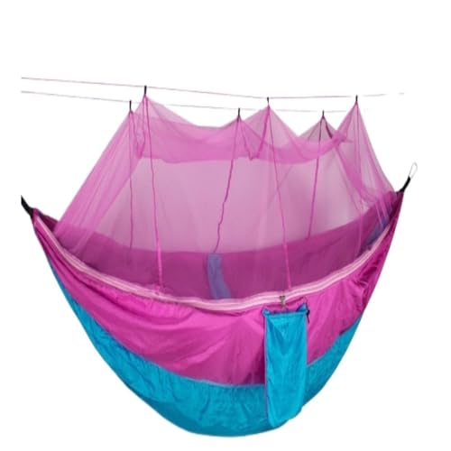 XJGQQ Hängematte Outdoor Moskitonetz Hängematte Anti-Moskito Anti-Rollover Nylon Camping Outdoor Tragbare Schaukel Hängematte Hammock(S) von XJGQQ