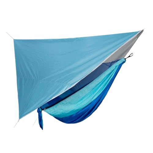 XJGQQ Hängematte Outdoor-Moskitonetz-Hängematten-Baldachin-Set, Outdoor-Camping, Schnell Zu Öffnende Hängematte Und Regenfestes Sonnenschutz-Baldachin Hammock(F) von XJGQQ