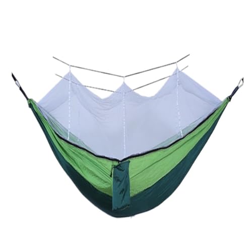 XJGQQ Hängematte Outdoor Tragbare Camping Einzigen Doppel Moskito Net Hängematte Anti-moskito Camping Mesh Moskito Net Hängematte Hammock(D) von XJGQQ