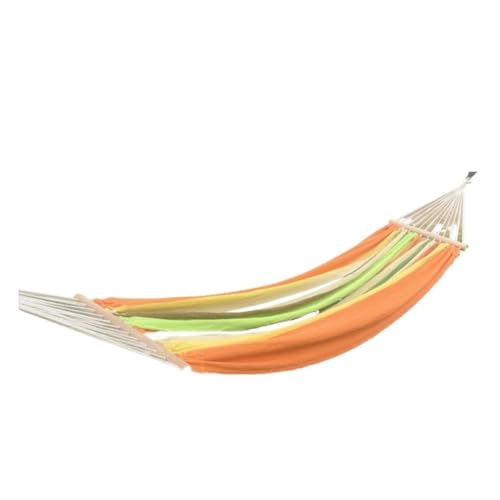 XJGQQ Hängematte Quaste Anti-Rollover Short Stick Hängematte Böhmischen Strand Hängen Stuhl Outdoor Liefert Doppel Leinwand Hängematte Hammock(Orange) von XJGQQ