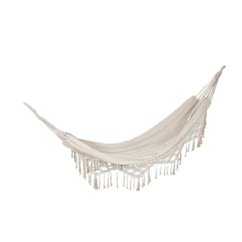 XJGQQ Hängematte Quaste Outdoor Camping Hängematte Outdoor Einzel Doppel Camping Schaukel Erwachsene Dicke Leinwand Freizeit Homestay Hammock(S) von XJGQQ