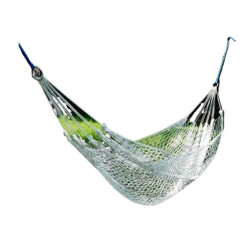 XJGQQ Hängematte Startseite Outdoor Camping Camping Hängematte Einzel-Doppel-Anti-Rollover-Hängemattennetz Tragbare Nylonschaukel for Erwachsene Hammock(S) von XJGQQ