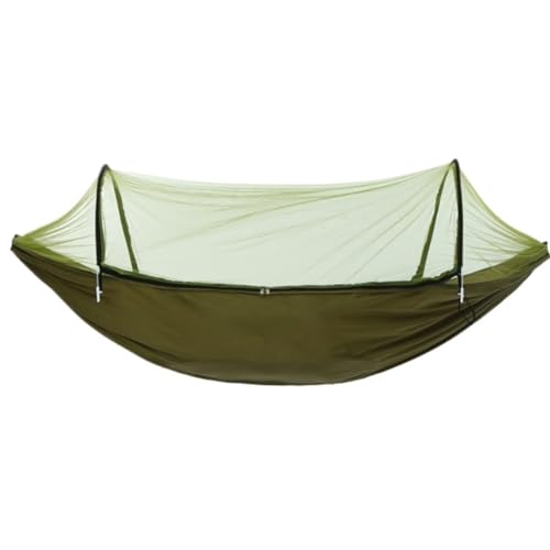 XJGQQ Hängematte Tragbare Outdoor-Hängematte Mit Moskitonetz, Schnell Zu Öffnende Hängematte, Outdoor-Anti-Moskito-Schaukel, Freizeit-Hängematte Hammock(Brown) von XJGQQ