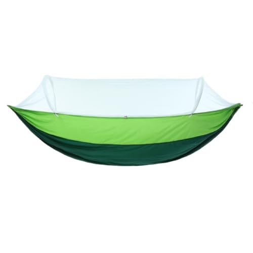 XJGQQ Hängematte Tragbare Outdoor-Hängematte Mit Moskitonetz, Schnell Zu Öffnende Hängematte, Outdoor-Anti-Moskito-Schaukel, Freizeit-Hängematte Hammock(Green) von XJGQQ