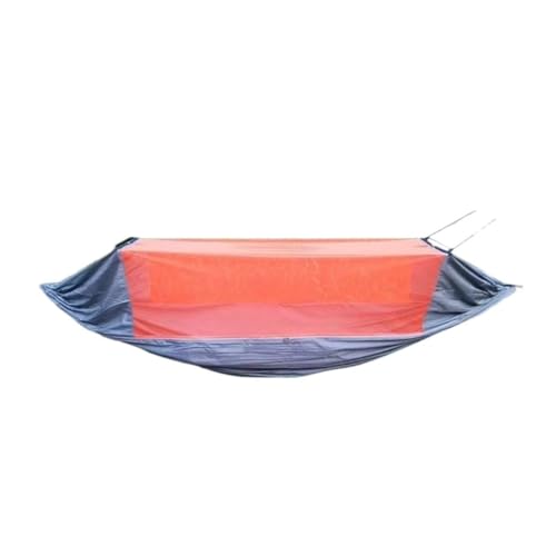 XJGQQ Hängematte Vollautomatische Schnellöffnungs-Hängematte for Den Außenbereich Mit Moskitonetz, Camping-Stab-Hängematte Aus Nylongewebe for Den Außenbereich Hammock(Red) von XJGQQ