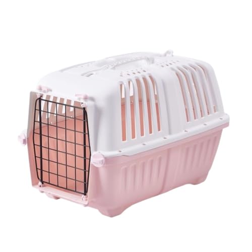 XJGQQ Katzentasche Haustier-Airline-Box, Abnehmbar Und Waschbar, Modische Auto-Haustierhütte, Hundehütte, Katzenhütte, Haustier-Airline-Box Katzentaschen(Pink) von XJGQQ