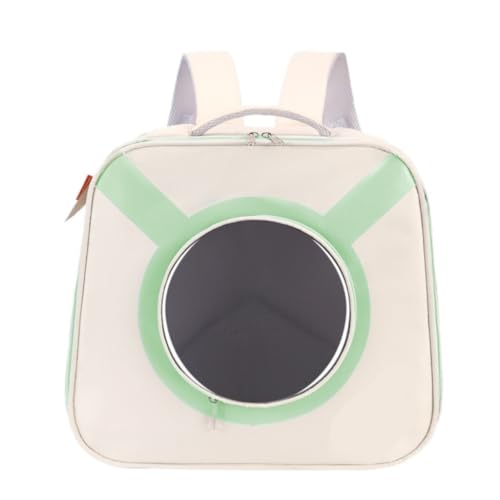 XJGQQ Katzentasche Katzenausflug-Katzentasche, Transparenter Tragbarer Katzenrucksack, Atmungsaktiver Haustier-Hunderucksack, Multifunktionale Katzentasche Katzentaschen(Green) von XJGQQ