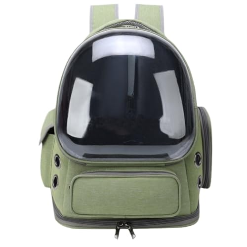 XJGQQ Katzentasche Katzentasche, Ausflugstasche, Tragbar, Transparent, Raumkapsel-Rucksack, Katzenrucksack, Katzenauto, Reisen, Kleine Haustiertasche Katzentaschen(Green) von XJGQQ