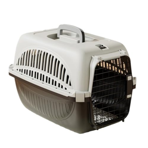 XJGQQ Katzentasche Pet Air Box Reiseboxen, Tragbare Tragbare Pet Air Box, Katzenraumkapseln, Kleine Käfige for Einchecken Von Haustieren Katzentaschen(Black,A) von XJGQQ