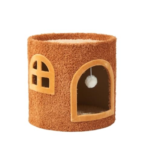 XJGQQ Kletterwand für Katzen Katzen-Klettergerüst, Sisal-Eimer, Katzenkratzbrett, Katzennest, Winter, warmes und verschleißfestes Katzenkratzbrett Leicht zu Reinigen(B) von XJGQQ