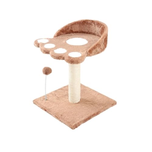 XJGQQ Kletterwand für Katzen Katzenklettergerüst, Katzennest, Katzenbaum, Katzenklettersäule, Sisal, Katzenkratzbrett, Säulengestell, Katzenspielzeug Leicht zu Reinigen(Brown) von XJGQQ