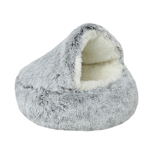 XJHKG Haustierbett, Plüsch Weich Hundebett Hundekissen Katzenbett für klein Katzen und Hunde(Gray-2,50cm) von XJHKG