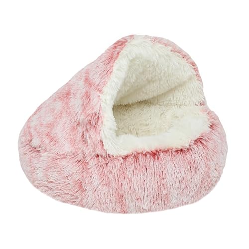 XJHKG Haustierbett, Plüsch Weich Hundebett Hundekissen Katzenbett für klein Katzen und Hunde(Pink-2,40cm) von XJHKG