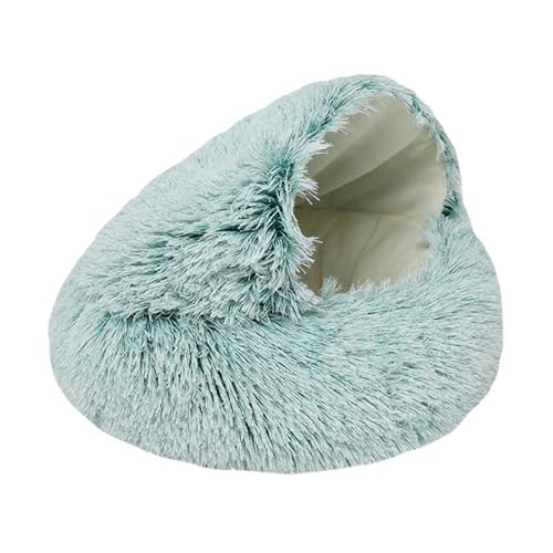 XJHKG Haustierbett, Plüsch Weich Hundebett Hundekissen Katzenbett für klein Katzen und Hunde(Turquoise,70cm) von XJHKG