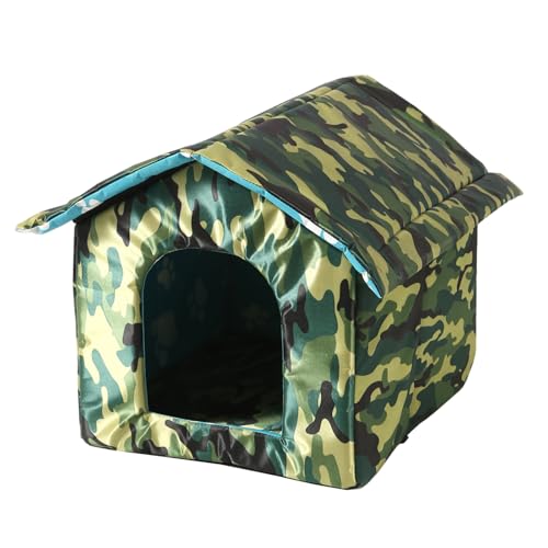 XJHKG Haustierhaus für Draußen, Wasserdichtes Hunde Katzenbett Haus für Hunde, Katzen, Kaninchen(Multi-Colored,L) von XJHKG