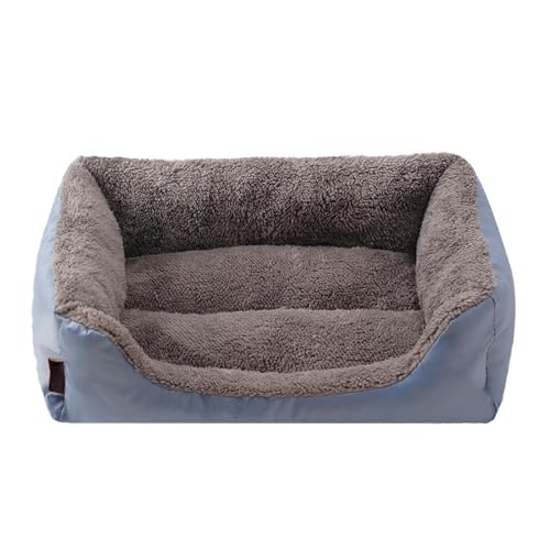 XJHKG Hundebett Katzenbett, Kuscheliges Waschbar Haustierbett Hundekorb Hundekissen(LightSteelBlue,M) von XJHKG