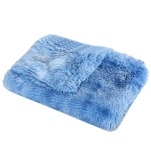 XJHKG Langer Plüsch Hundematte, Kuschelige und Weiche Flauschig Hundebett Hundekorb(Royalblue,L) von XJHKG