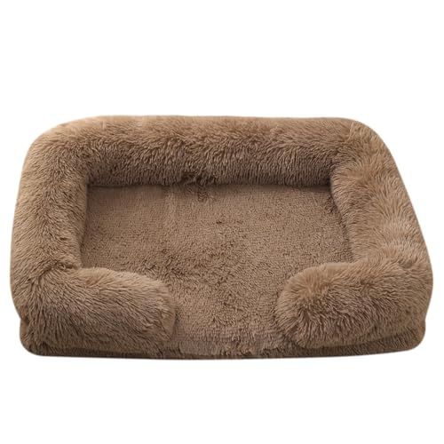 XJHKG Sofa Haustierbett, Warmes Haustier Couch Hundekatzenbett mit Waschbarem Bezug und Rutschfester Unterseite(Peru,XL) von XJHKG