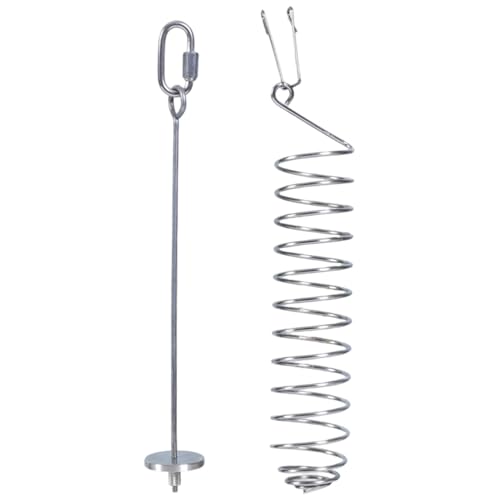 Rattenanreicherungsspielzeug, 2pcs Vogelkäfigfuttermittel, Edelstahlhänge-Parrot-Futtersuche mit Haken, Anti-Rust-Ratten-Käfigzubehör Rattenanreicherungsspielzeug, 2pcs Vogelkäfigfuttermittel, Edelstahlhänge-Parrot-Futtersuche mit Haken, Anti-Rust-Ratten-Käfigzubehör von XJKLBYQ