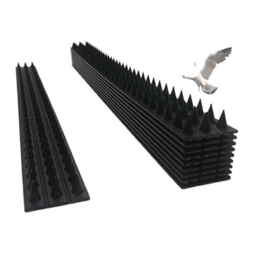 Vogelspitzen, 10 -pcs -Wand- und Zaunspitzen, Plastik -Anti -Aufstiegspikes, Abschreckung, um Vögel und Katzen aufzuhalten, die auf Zaun sitzen von XJKLBYQ