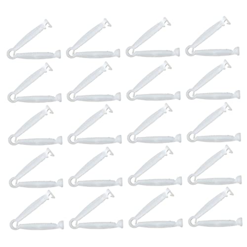 XJKLBYQ Einweg -Nabelschnur -Kabelklemme kleines Tiergeburtsgeburtsnabelschnabelklammern für Welpen 20pcs, Nabelschnurclips für Welpen von XJKLBYQ