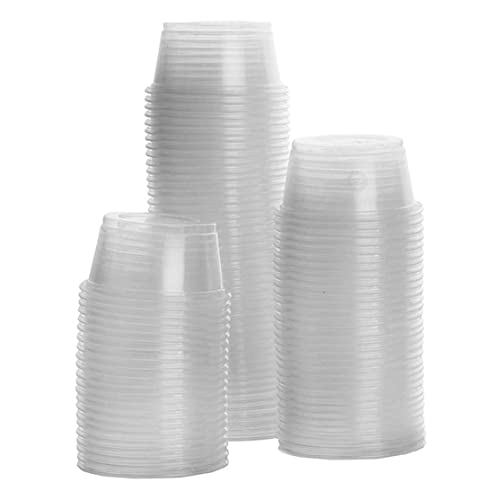 XJKLBYQ Gecko Food and Water Cups, 100 Stück Plastikfutterbecher für Reptilien, transparente Fütterungsschalen für Crested Gecko Eidechse und andere kleine Haustier von XJKLBYQ